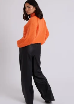 Urban Bliss Orange Exposed Seam Jumper