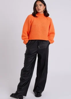 Urban Bliss Orange Exposed Seam Jumper