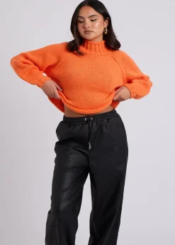 Urban Bliss Orange Exposed Seam Jumper