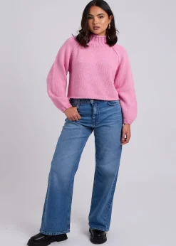 Urban Bliss Pink Exposed Seam Jumper