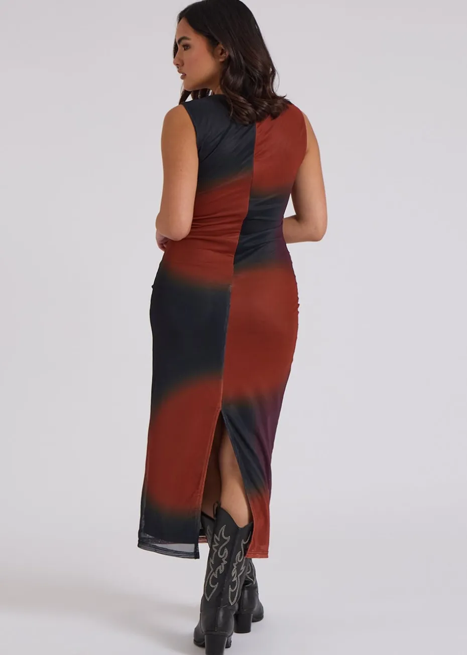 Urban Bliss Purple Tie Dye Midaxi Dress