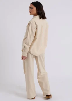 Urban Bliss Stone Linen Blend Oversized Shirt