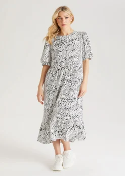Urban Bliss White Linea Midi Smock Dress