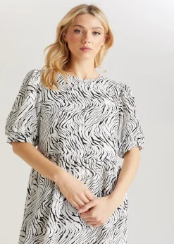Urban Bliss White Linea Midi Smock Dress