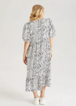 Urban Bliss White Linea Midi Smock Dress