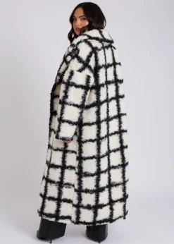 Urban Bliss White/Black Check Borg Crombie