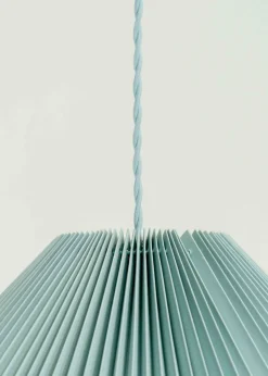 ValueLights Akira Blue Pendant Light with Blue Tapered Shade (113cm x 53cm x 53cm)