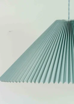 ValueLights Akira Blue Pendant Light with Blue Tapered Shade (113cm x 53cm x 53cm)