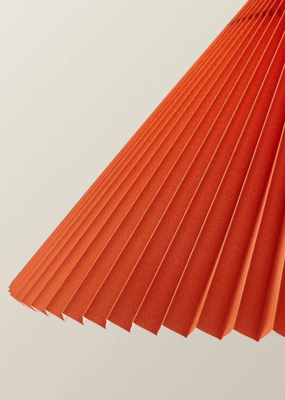 ValueLights Akira Orange Pendant Light with Orange Tapered Shade (111cm x 57cm x 57cm)