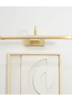 ValueLights Alana Brushed Gold Wall Light Integrated LED (20cm x 11cm x 46.5cm)