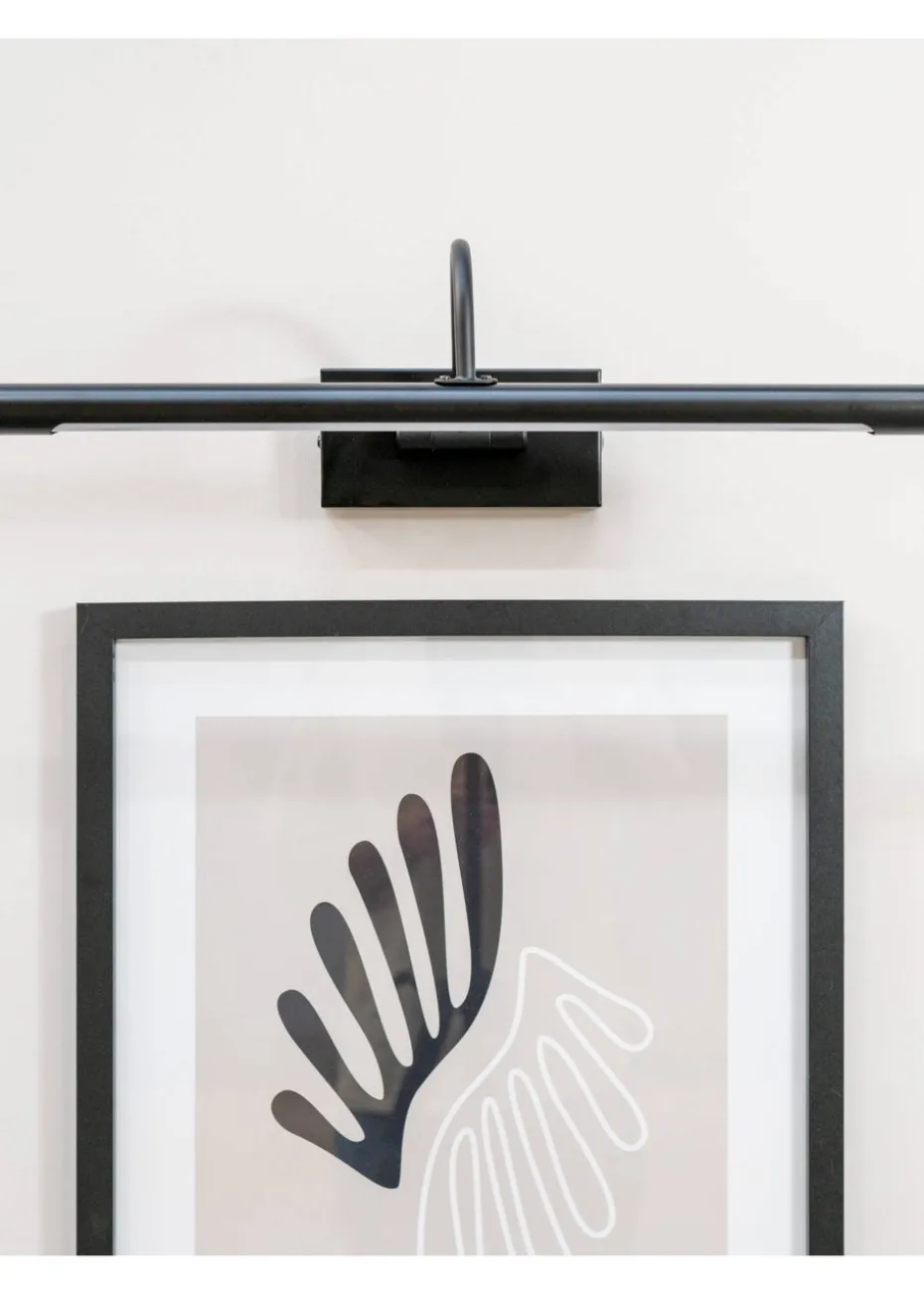 ValueLights Alana Matte Black Wall Light Integrated LED (20cm x 11cm x 46.5cm)