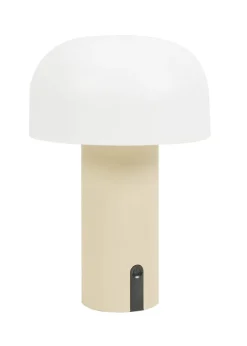 ValueLights Calhoun Natural IP44 LED Rechargeable Mushroom Table Lamp Light
