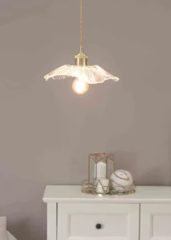 ValueLights Cassia  Gold Pendant Light (27cm x 110cm x 27cm)