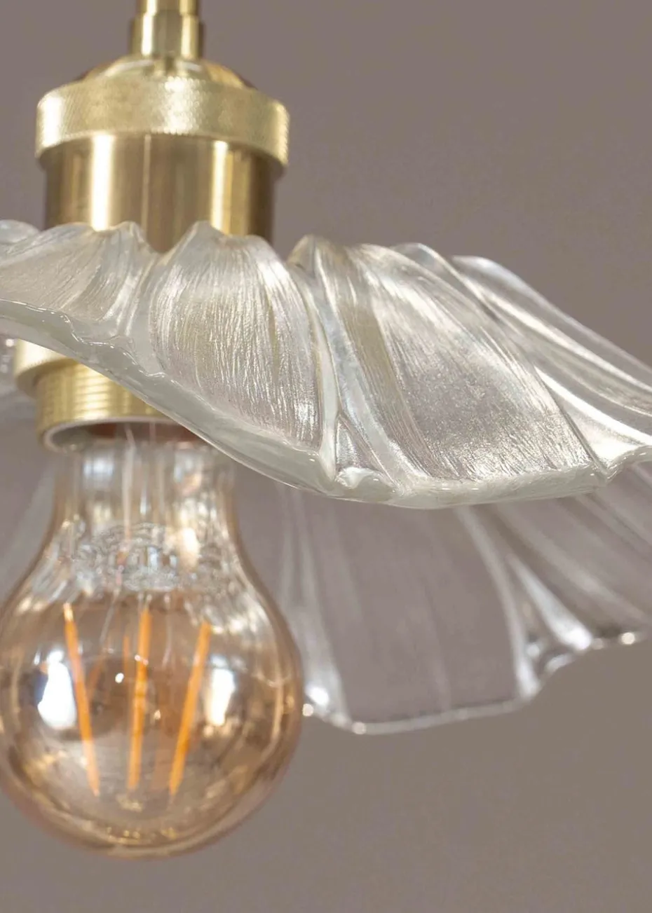 ValueLights Cassia Gold Pendant Light (27cm x 110cm x 27cm)