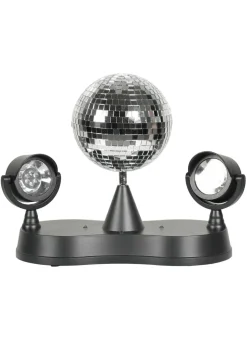 ValueLights Dolly Disco Ball Rotating RGB LED SpotLight Table Lamp (23.5cm x 15cm x 27cm)