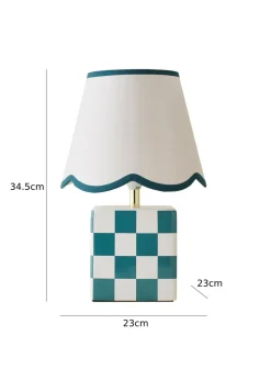ValueLights Evie Gloss Green Table Lamp with Cream Tapered Shade