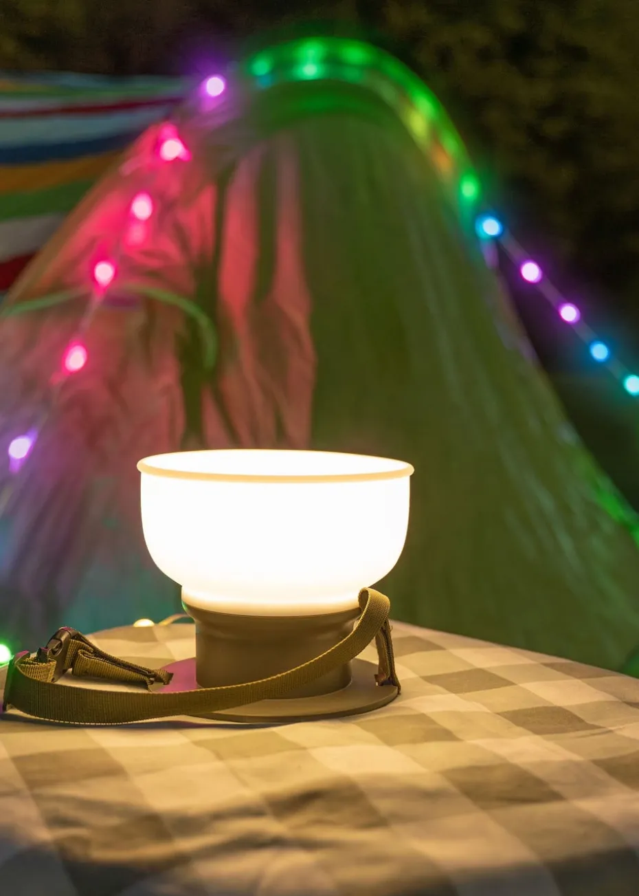 ValueLights Green Camping Solar Light USB Charging (6.4cm x 14.2cm x 14.2cm)