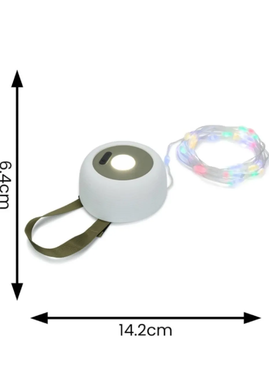 ValueLights Green Camping Solar Light USB Charging (6.4cm x 14.2cm x 14.2cm)