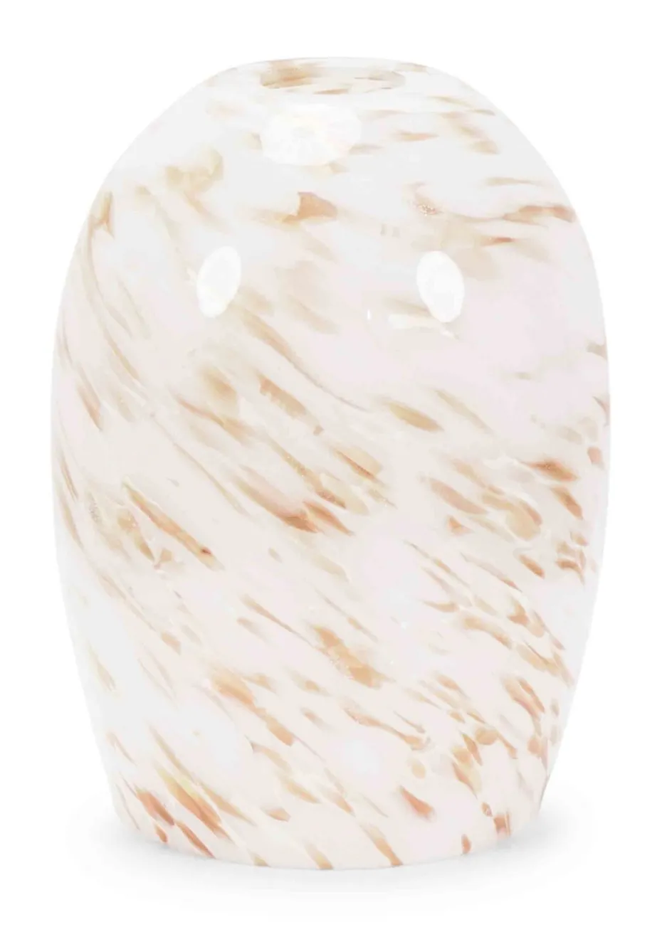 ValueLights India Glass Marble Effect White Dome Ceiling Pendant Shade