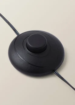 ValueLights Infinity Matte Black LED Floor Lamp