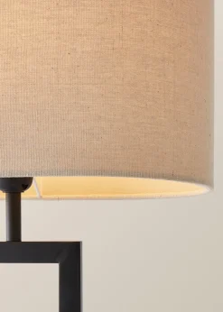 ValueLights Katniss Black Metal Table Lamp (63cm x 21.5cm x 36cm)