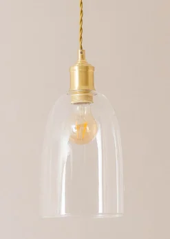 ValueLights Kira Glass Cloche Dome 3 Drop Bar Diner Ceiling Pendant Light