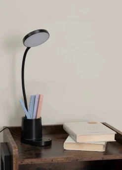 ValueLights Marco Dimmable Matte Black Adjustable Table Lamp Integrated LED (47cm x 12.8cm x 9.8cm)