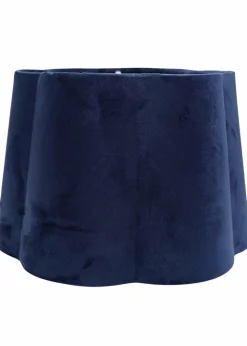 ValueLights Medium Amy Velvet Blue Tapered Ceiling Pendant Shade