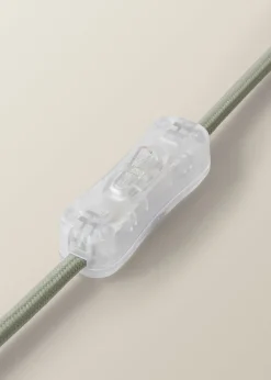 ValueLights Miley Green Checkerboard Drum Lamp Shade Table Lamp