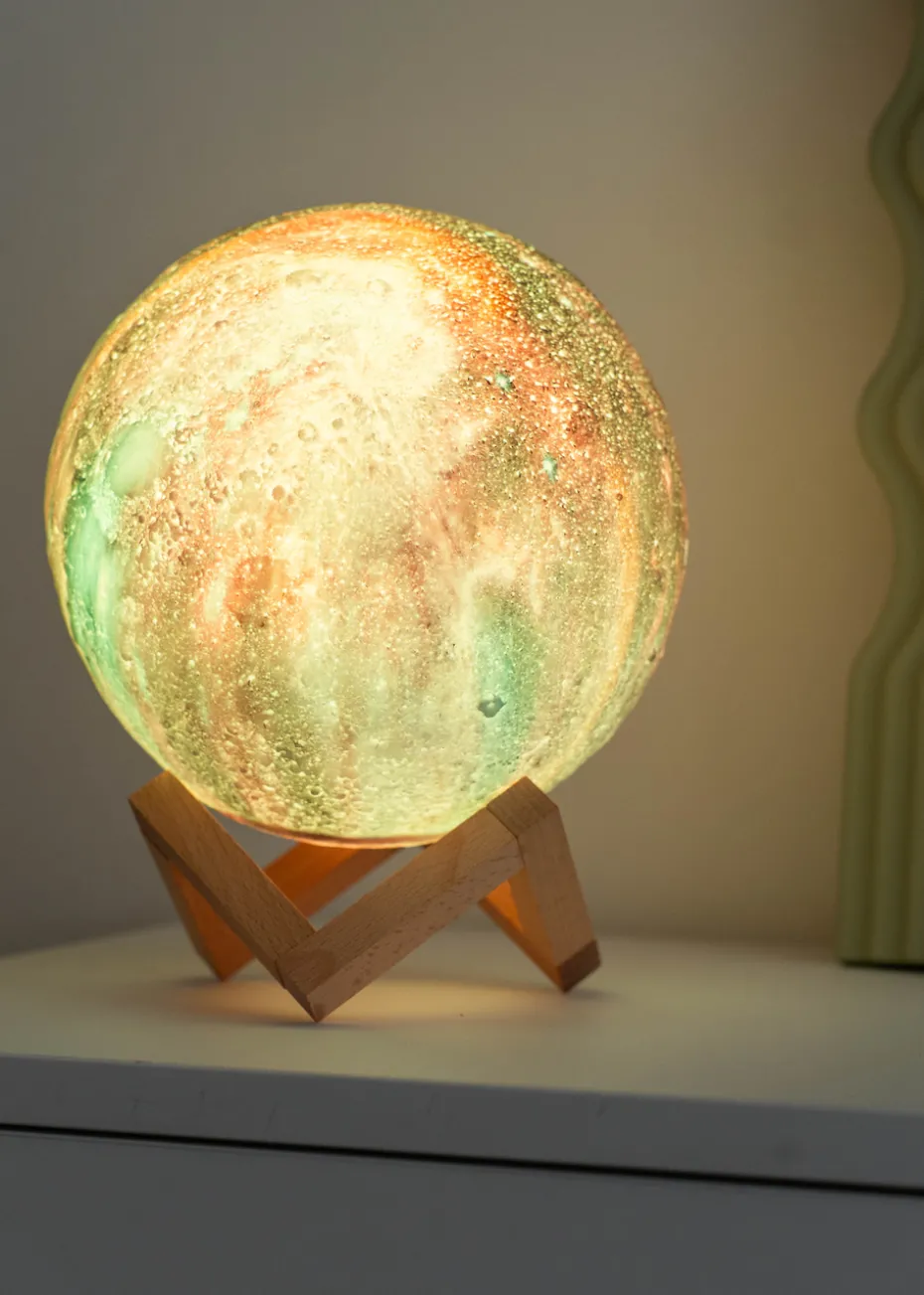 ValueLights Neptune Remote Control Colour Changing LED Planet Lamp (22cm x 18cm x 18cm)