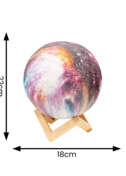 ValueLights Neptune Remote Control Colour Changing LED Planet Lamp (22cm x 18cm x 18cm)