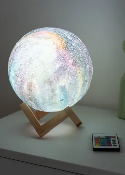 ValueLights Neptune Remote Control Colour Changing LED Planet Lamp (22cm x 18cm x 18cm)