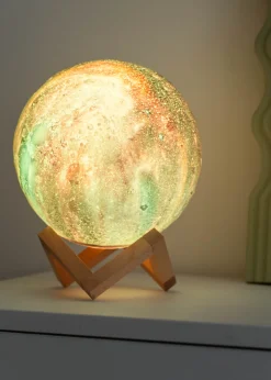 ValueLights Neptune Remote Control Colour Changing LED Planet Lamp (22cm x 18cm x 18cm)