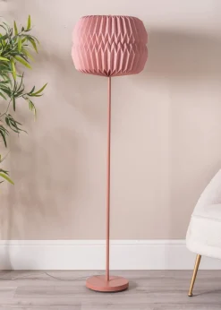 ValueLights Pink Rust Floor Lamp (143cm x 38.8cm x 38.8cm)