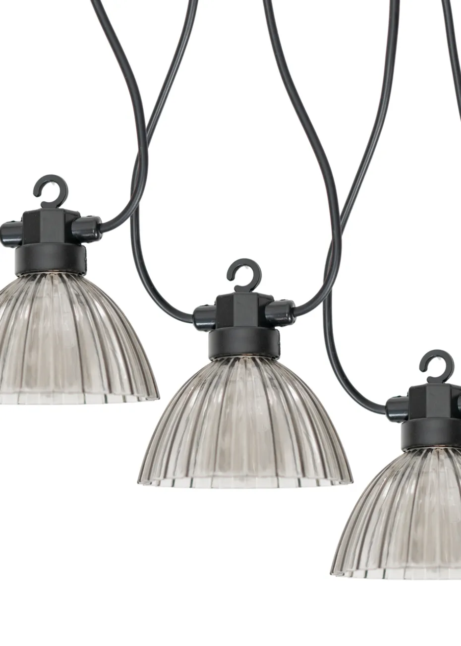 ValueLights Pleated Outdoor Battery Operated String Lights With Integrated LED's 6 Pack