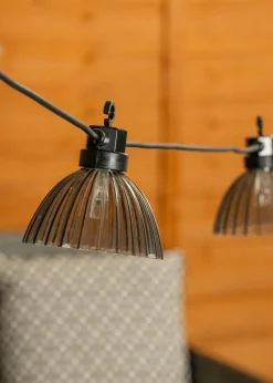 ValueLights Pleated Outdoor Battery Operated String Lights With Integrated LED's 6 Pack