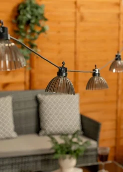 ValueLights Pleated Outdoor Battery Operated String Lights With Integrated LED's 6 Pack
