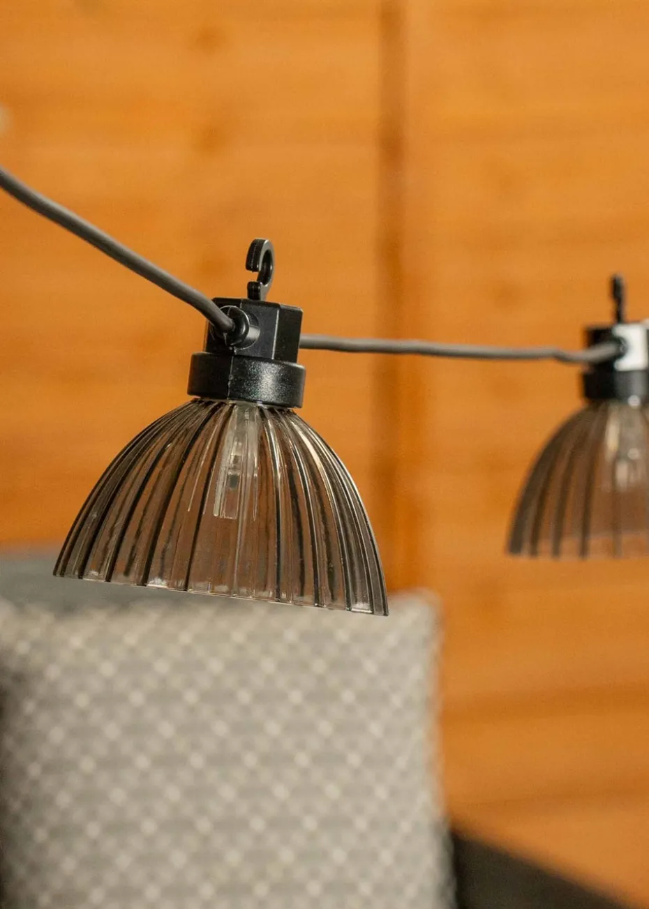 ValueLights Pleated Outdoor Battery Operated String Lights With Integrated LED's 6 Pack