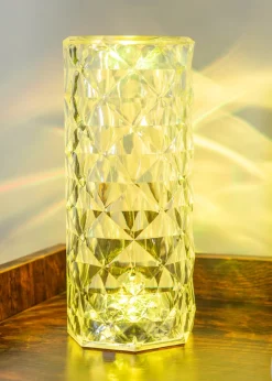 ValueLights Remote Control Colour Changing LED Crystal Style Touch Light (21.5cm x 9cm x 9cm)