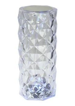 ValueLights Remote Control Colour Changing LED Crystal Style Touch Light (21.5cm x 9cm x 9cm)