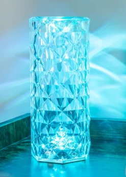 ValueLights Remote Control Colour Changing LED Crystal Style Touch Light (21.5cm x 9cm x 9cm)