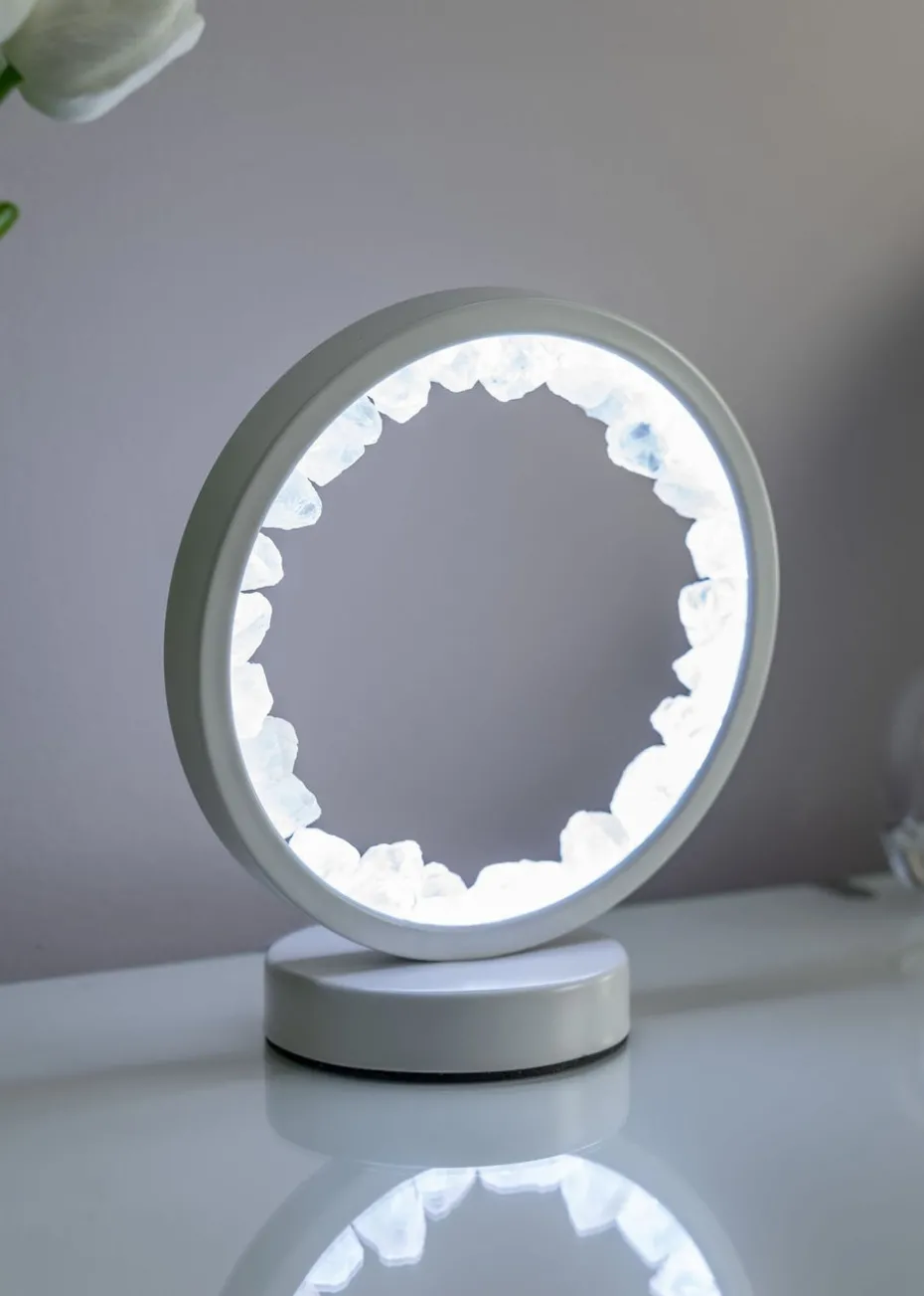 ValueLights Rose Quartz Crystal Wellness Lamp (20.5cm x 10.5cm x 18cm)