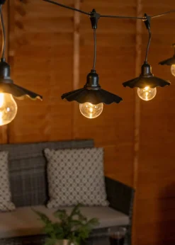 ValueLights Scallop Outdoor Battery Operated String Lights With Integrated LED's 6 Pack