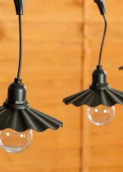 ValueLights Scallop Outdoor Battery Operated String Lights With Integrated LED's 6 Pack