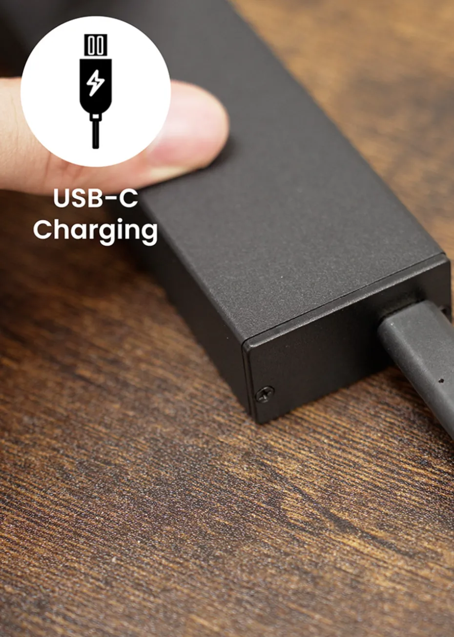 ValueLights Single Black Wall Light Integrated LED (4cm x 40cm x 16.5cm)