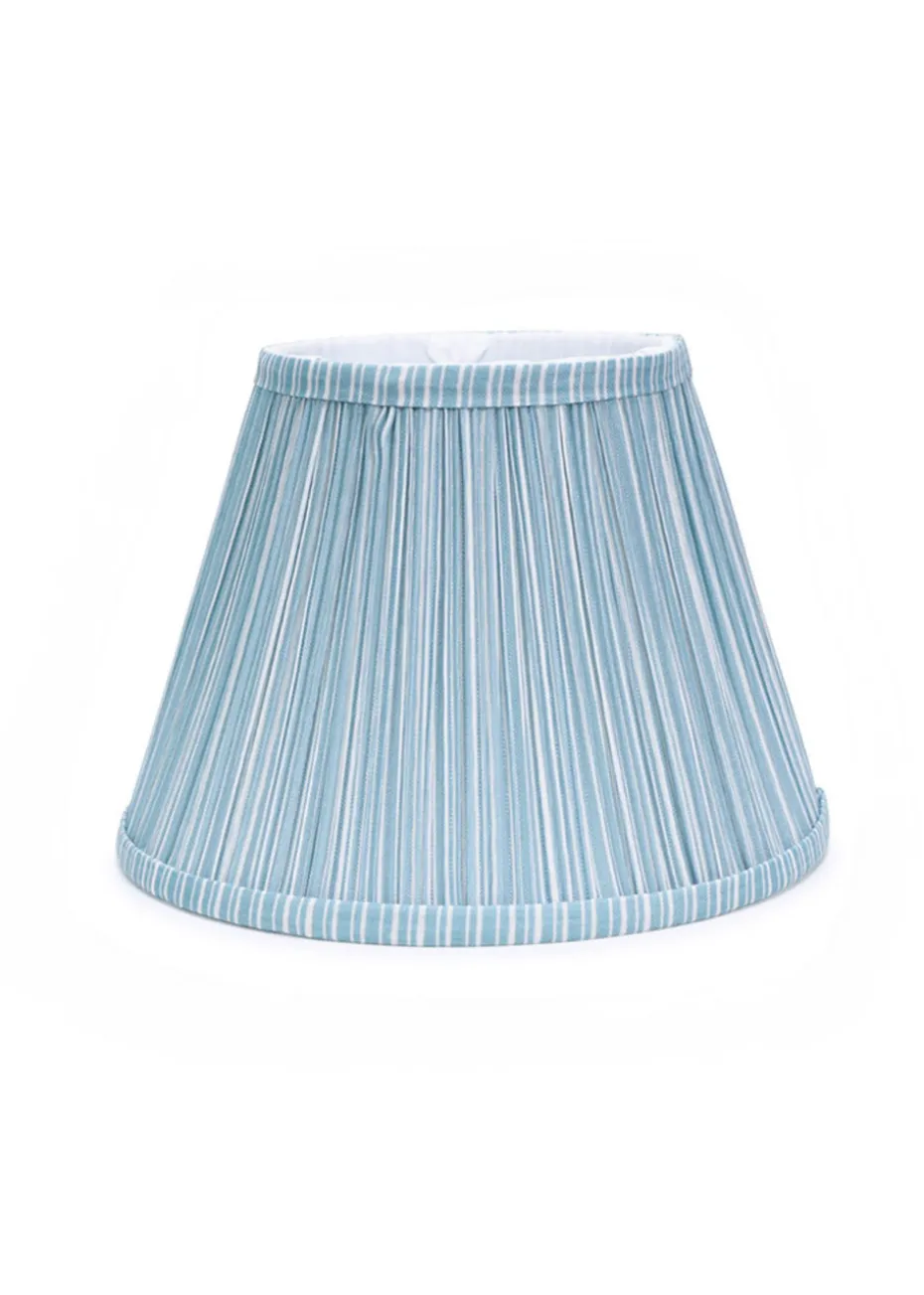 ValueLights Small Laurenne Fabric Blue Tapered Ceiling Pendant Shade (15cm x 27.5cm x 27.5cm)