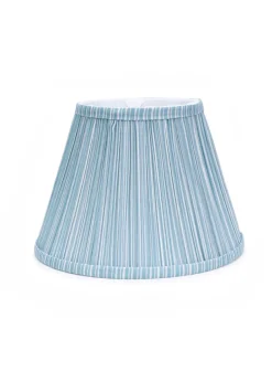 ValueLights Small Laurenne Fabric Blue Tapered Ceiling Pendant Shade (15cm x 27.5cm x 27.5cm)