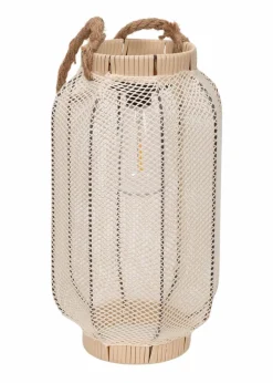 ValueLights Solar Mesh Basket Lantern With Integrated LED's (35cm x 20cm x 20cm)