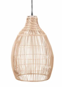 ValueLights Solar Natural Teardrop Outdoor Pendant Light With Integrated LED's (42.5cm x 29.5cm x 29.5cm)