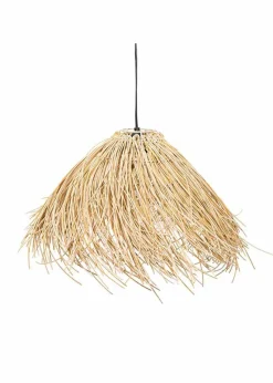ValueLights Solar Natural Grass Outdoor Pendant Light With Integrated LED's (18cm x 60cm x 60cm)